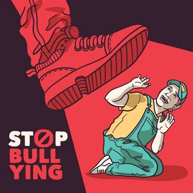 Stop bullying illustration
