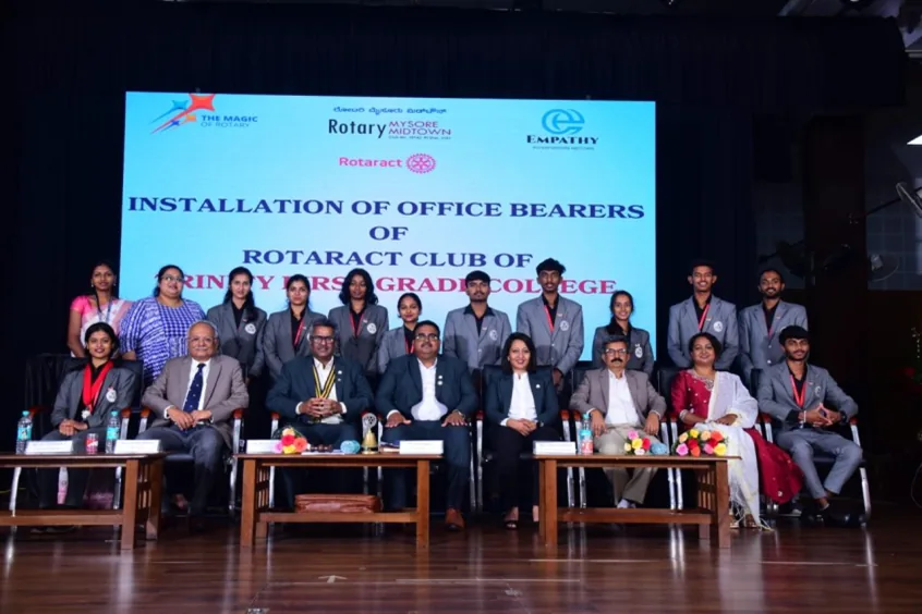 Installation of office bearers of the Rotaract Club